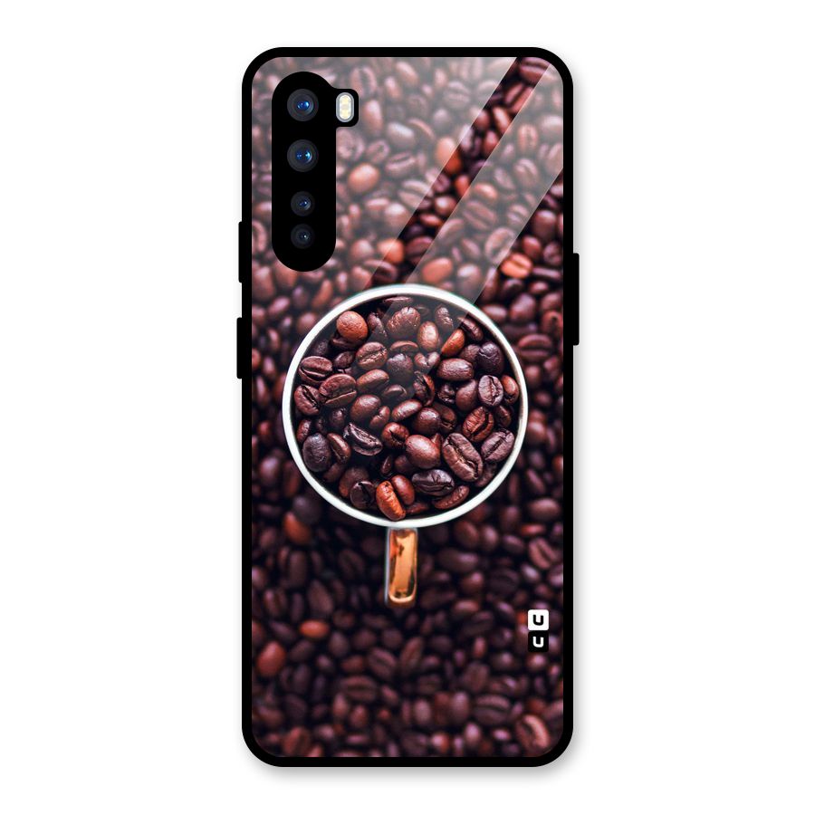Focus Coffee Beans Glass Back Case for OnePlus Nord