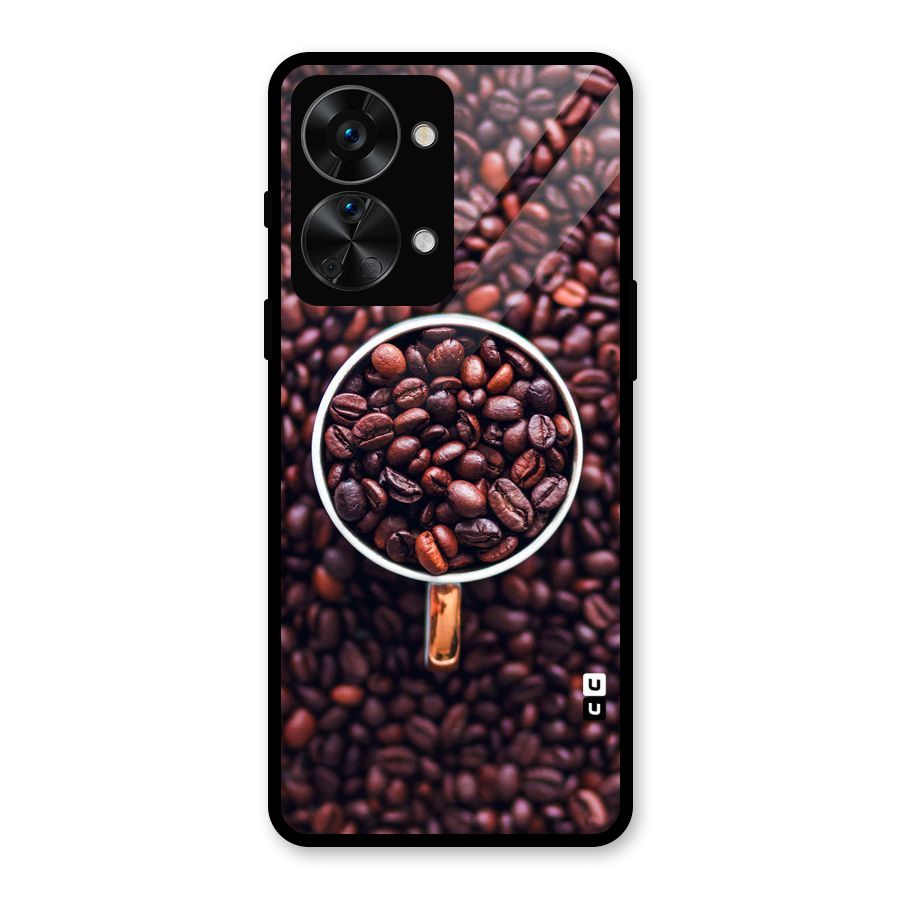 Focus Coffee Beans Glass Back Case for OnePlus Nord 2T