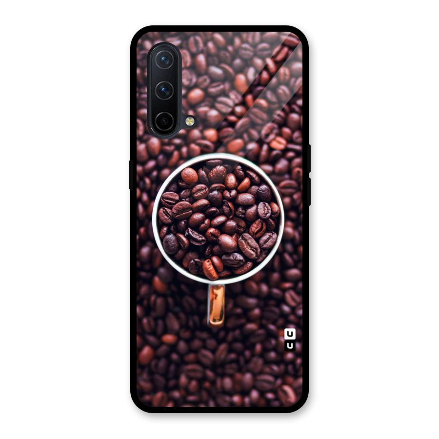 Focus Coffee Beans Glass Back Case for OnePlus Nord CE 5G