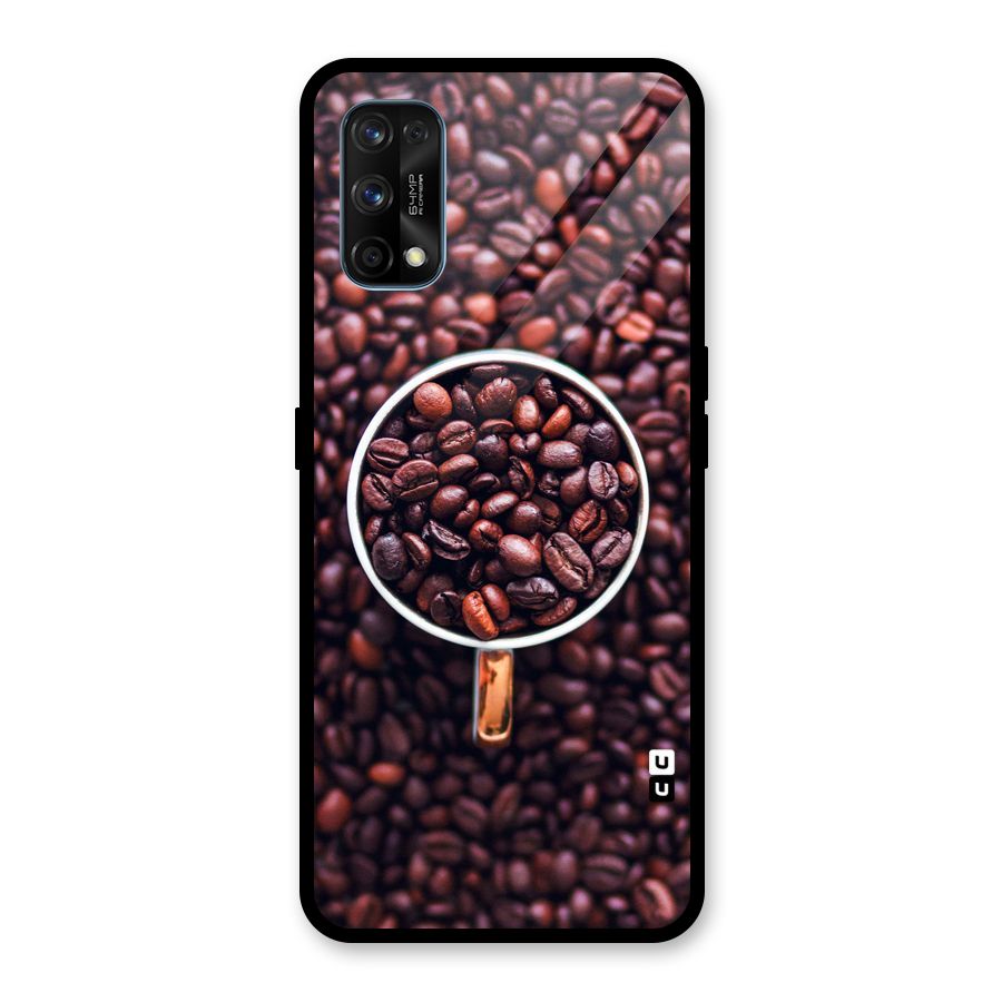 Focus Coffee Beans Glass Back Case for Realme 7 Pro