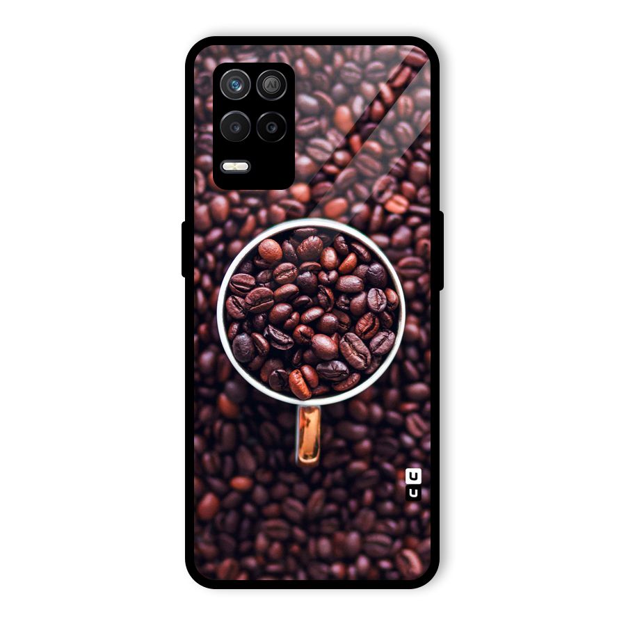 Focus Coffee Beans Glass Back Case for Realme 9 5G