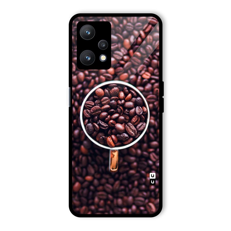 Focus Coffee Beans Glass Back Case for Realme 9 Pro 5G