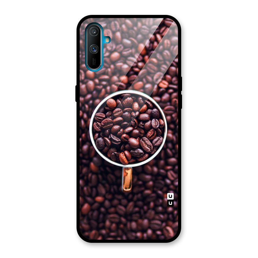 Focus Coffee Beans Glass Back Case for Realme C3