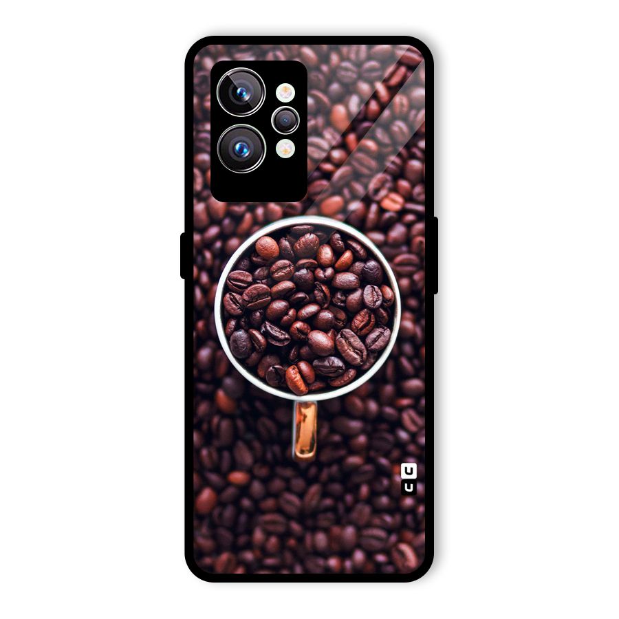 Focus Coffee Beans Glass Back Case for Realme GT2 Pro