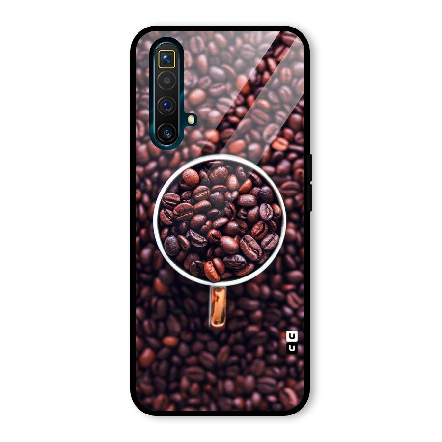 Focus Coffee Beans Glass Back Case for Realme X3