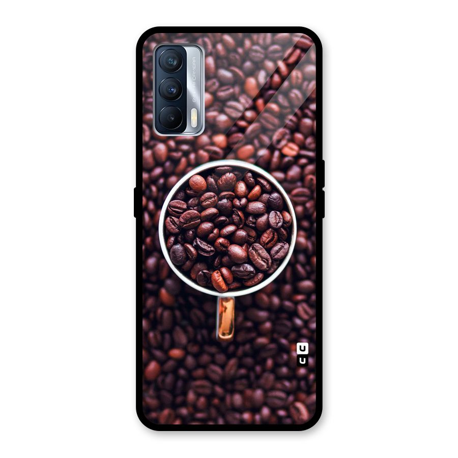 Focus Coffee Beans Glass Back Case for Realme X7