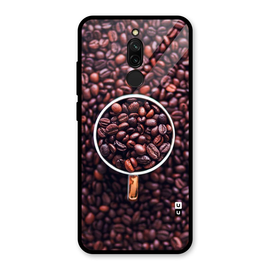 Focus Coffee Beans Glass Back Case for Redmi 8