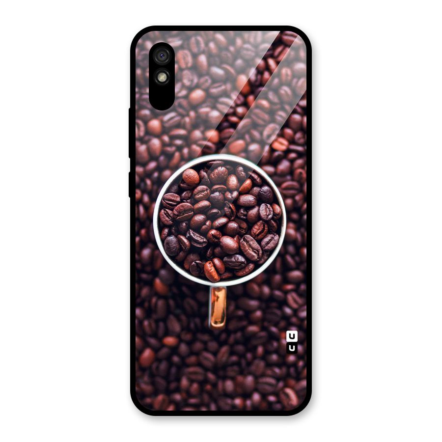 Focus Coffee Beans Glass Back Case for Redmi 9i