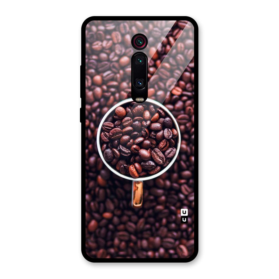 Focus Coffee Beans Glass Back Case for Redmi K20