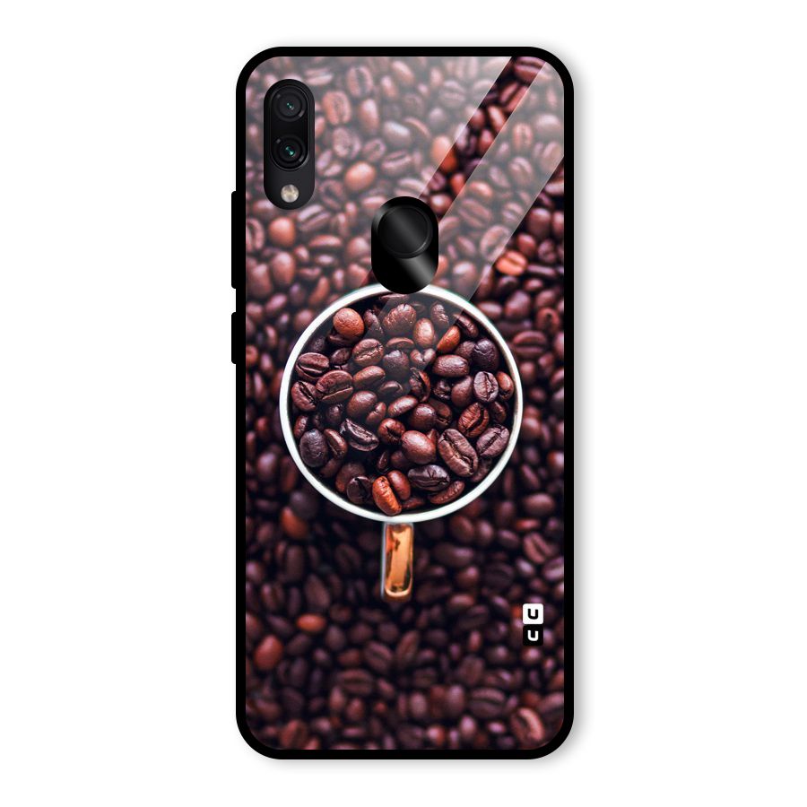 Focus Coffee Beans Glass Back Case for Redmi Note 7