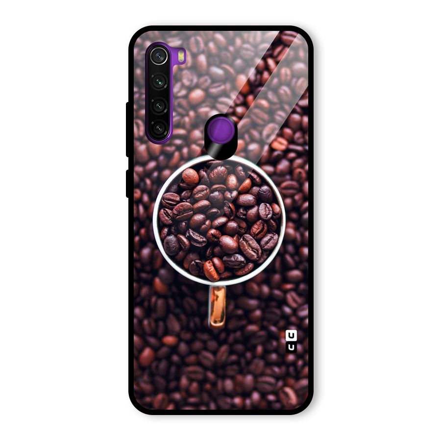 Focus Coffee Beans Glass Back Case for Redmi Note 8