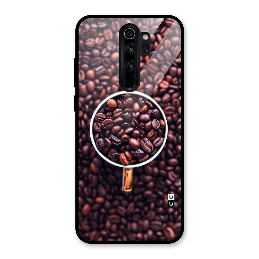 Focus Coffee Beans Glass Back Case for Redmi Note 8 Pro