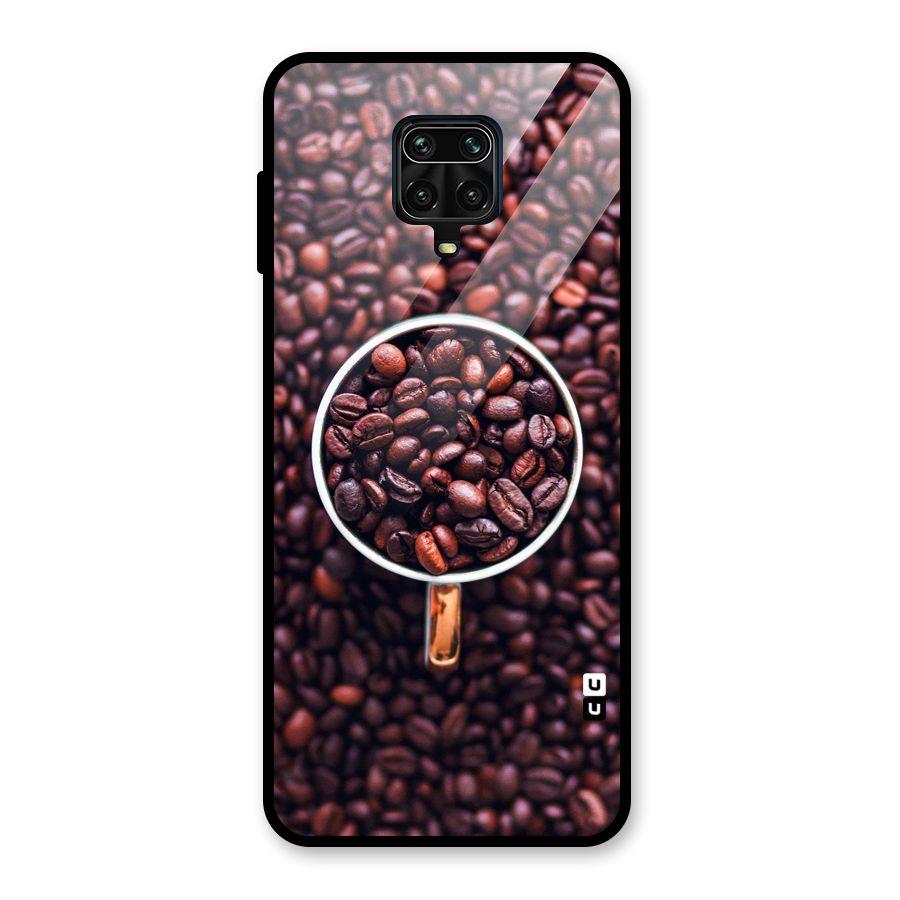 Focus Coffee Beans Glass Back Case for Redmi Note 9 Pro