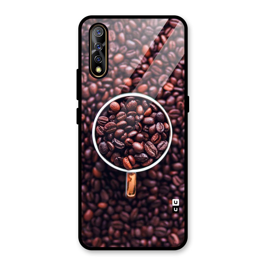 Focus Coffee Beans Glass Back Case for Vivo S1