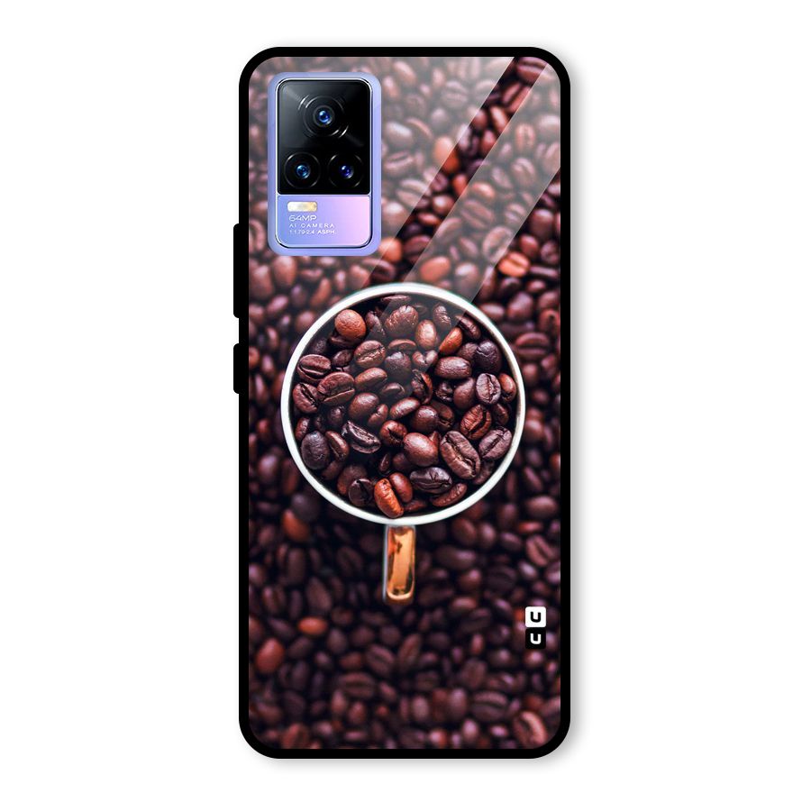 Focus Coffee Beans Glass Back Case for Vivo Y73