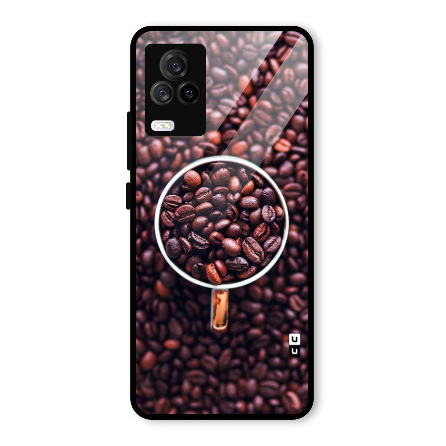 Focus Coffee Beans Glass Back Case for Vivo iQOO 7 Legend 5G