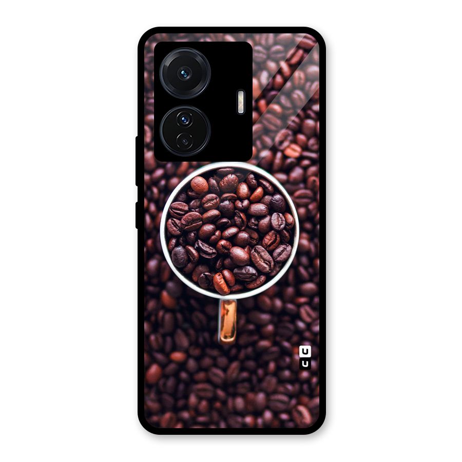 Focus Coffee Beans Glass Back Case for Vivo iQOO Z6 Pro