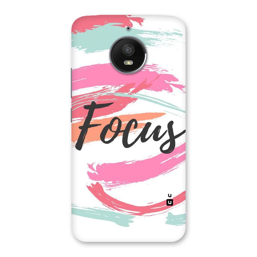 Focus Colours Back Case for Moto E4 Plus