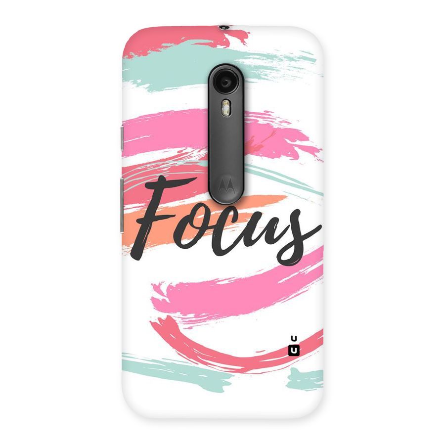 Focus Colours Back Case for Moto G3