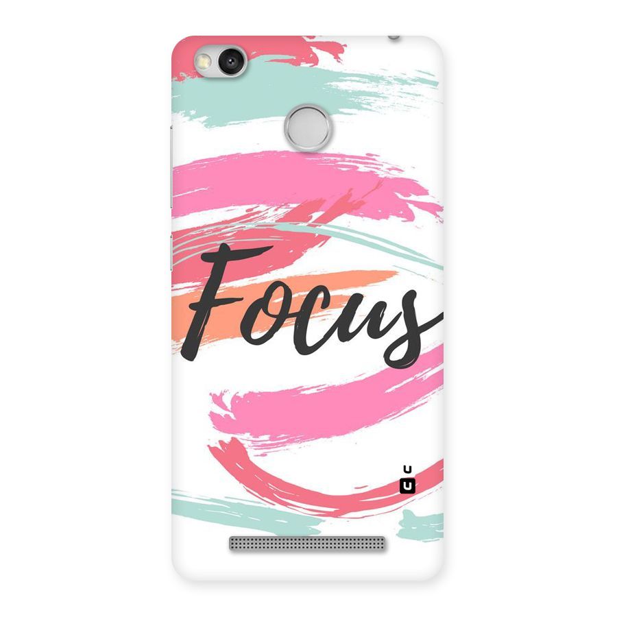 Focus Colours Back Case for Redmi 3S Prime