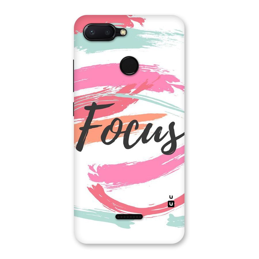Focus Colours Back Case for Redmi 6
