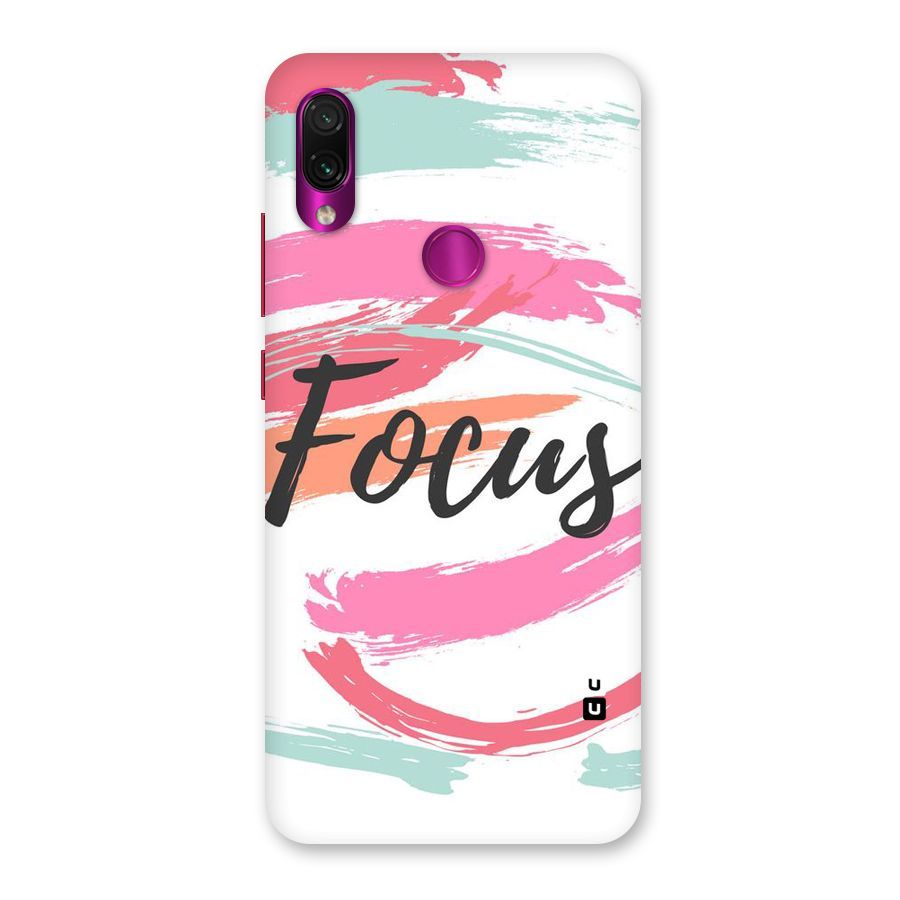 Focus Colours Back Case for Redmi Note 7 Pro