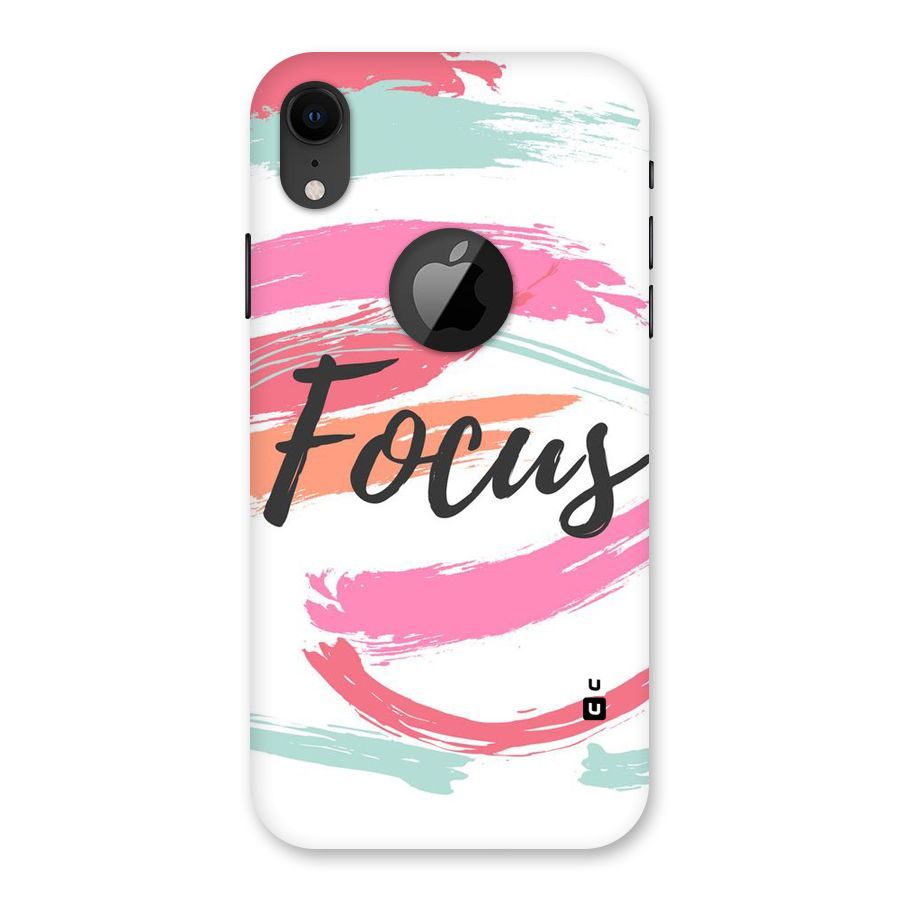 Focus Colours Back Case for iPhone XR Logo Cut