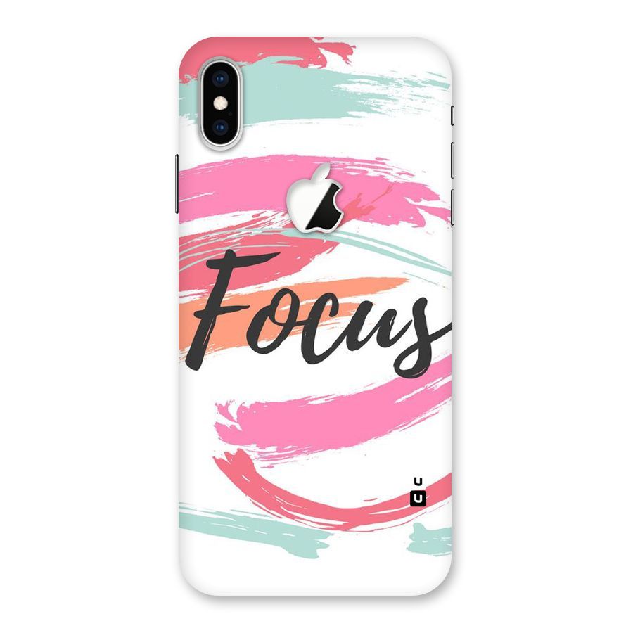 Focus Colours Back Case for iPhone XS Max Apple Cut