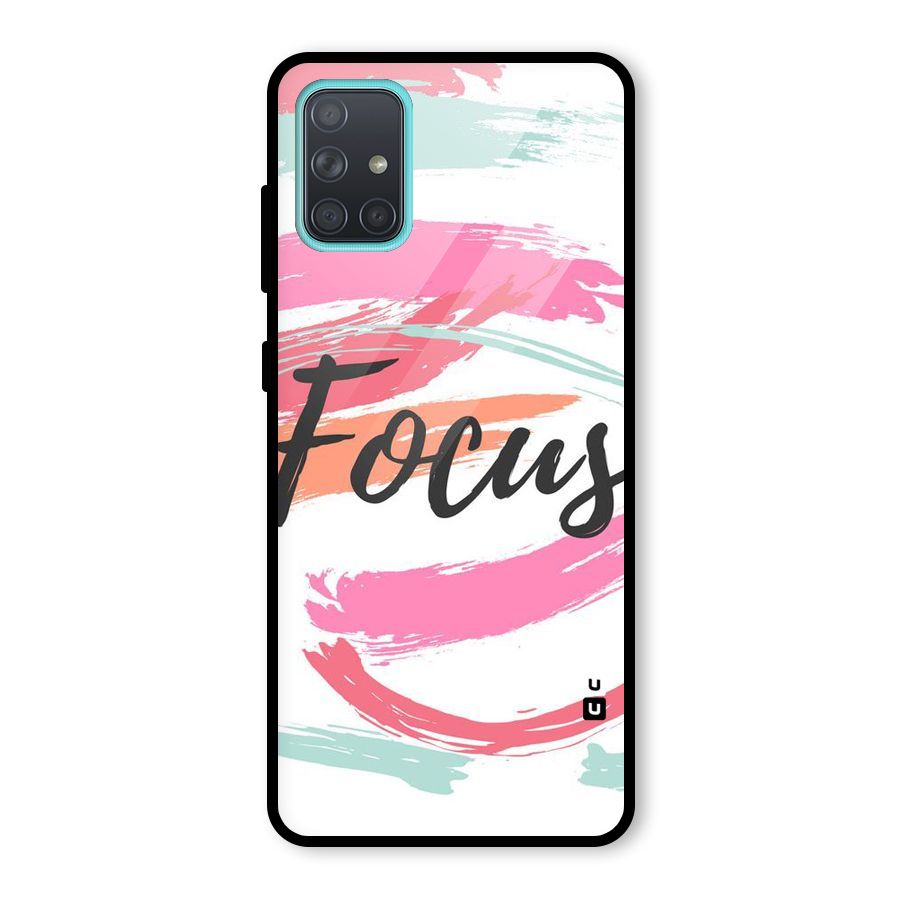 Focus Colours Glass Back Case for Galaxy A71