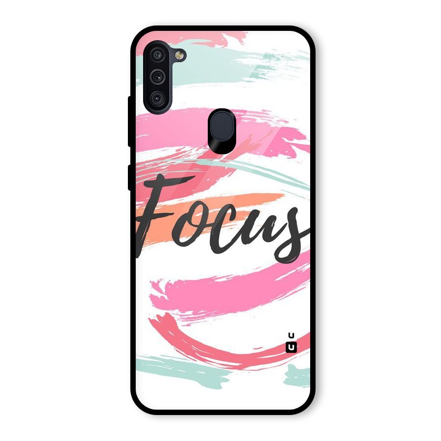 Focus Colours Glass Back Case for Galaxy M11