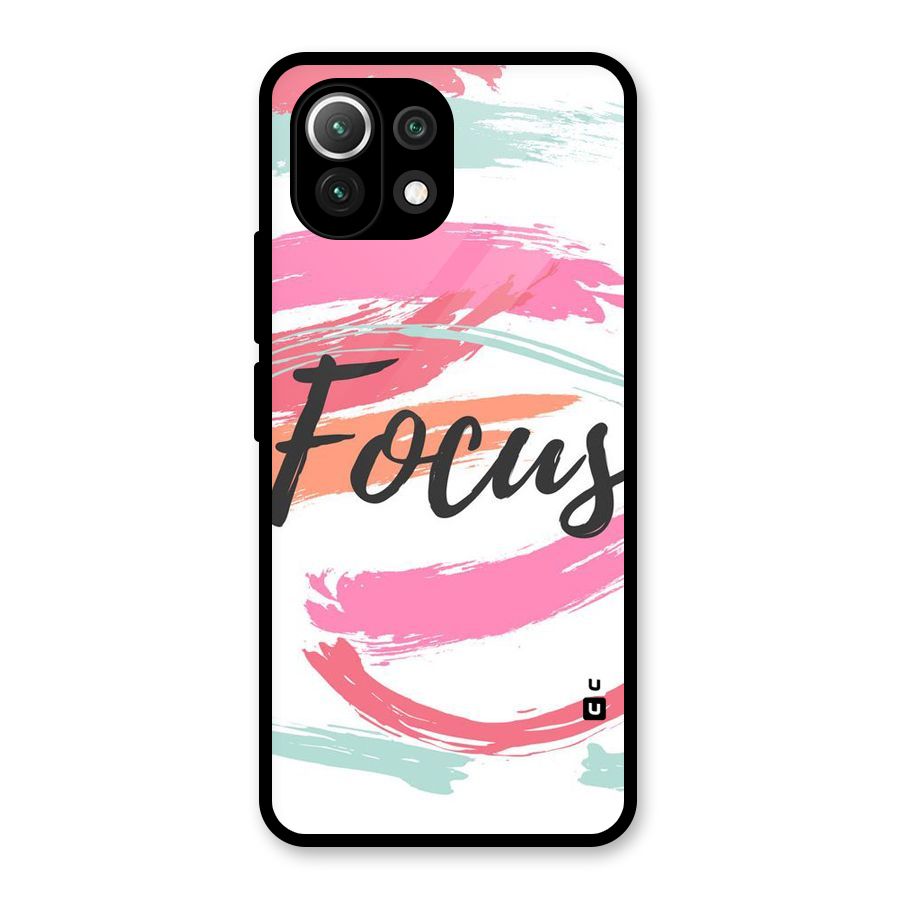 Focus Colours Glass Back Case for Mi 11 Lite