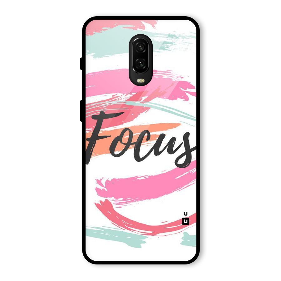 Focus Colours Glass Back Case for OnePlus 6T
