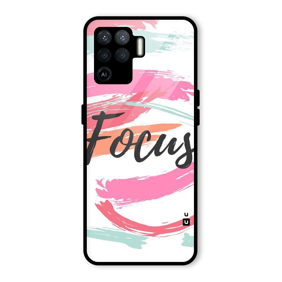 Focus Colours Glass Back Case for Oppo F19 Pro