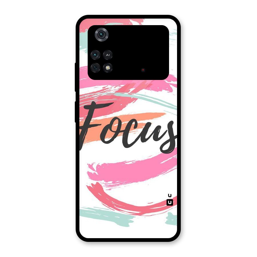 Focus Colours Glass Back Case for Poco M4 Pro 4G