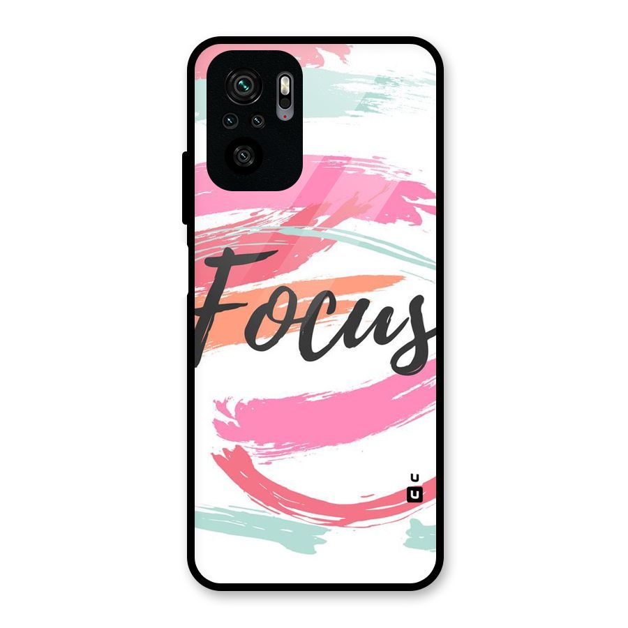 Focus Colours Glass Back Case for Redmi Note 10S