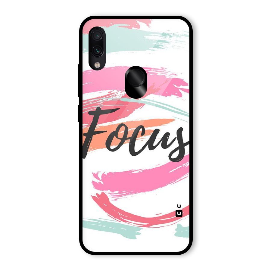 Focus Colours Glass Back Case for Redmi Note 7 Pro