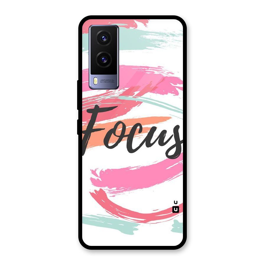Focus Colours Glass Back Case for Vivo V21e 5G