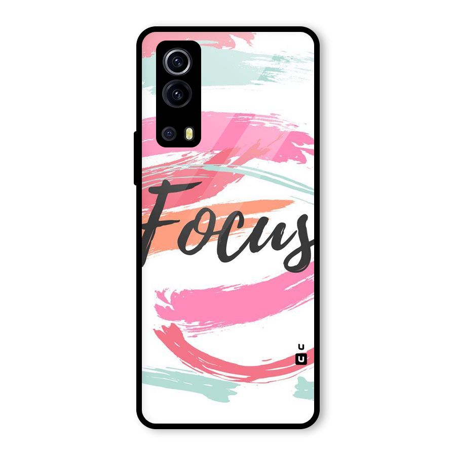 Focus Colours Glass Back Case for Vivo iQOO Z3
