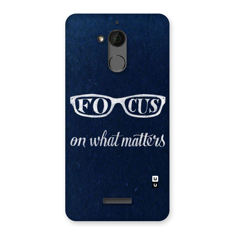 Focus Matters Back Case for Coolpad Note 5