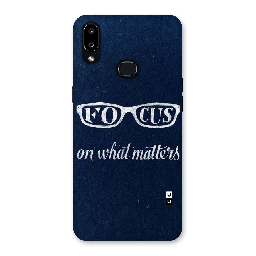 Focus Matters Back Case for Galaxy A10s