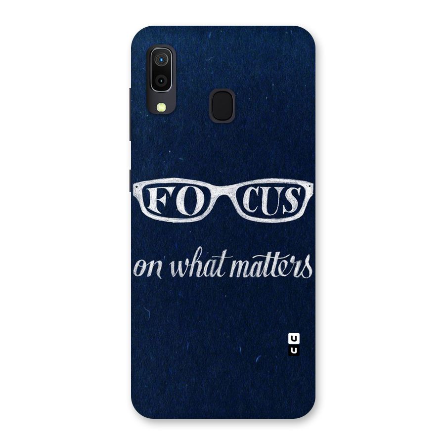 Focus Matters Back Case for Galaxy A20