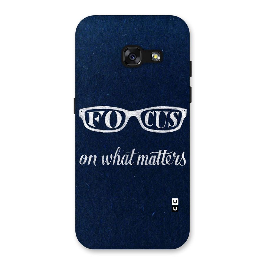 Focus Matters Back Case for Galaxy A3 (2017)