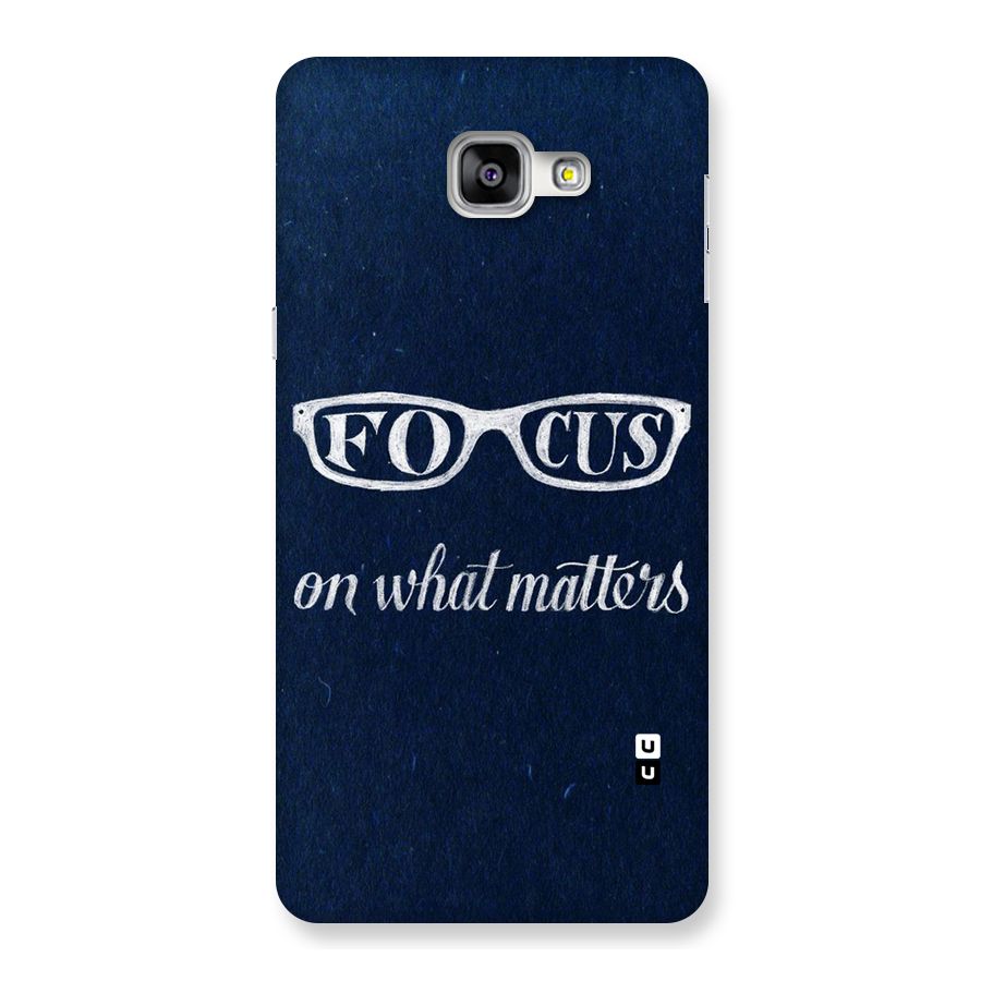 Focus Matters Back Case for Galaxy A9