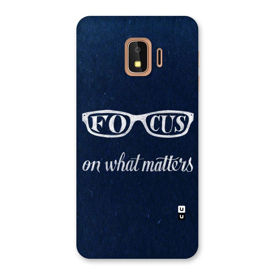 Focus Matters Back Case for Galaxy J2 Core