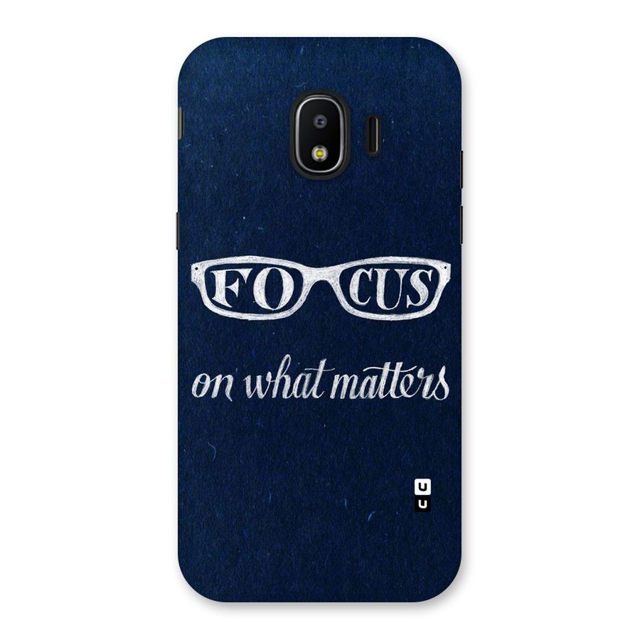 Focus Matters Back Case for Galaxy J2 Pro 2018