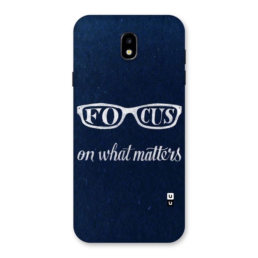 Focus Matters Back Case for Galaxy J7 Pro