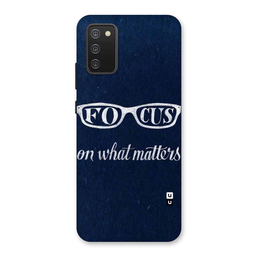 Focus Matters Back Case for Galaxy M02s