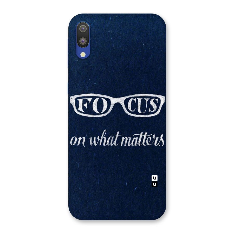 Focus Matters Back Case for Galaxy M10
