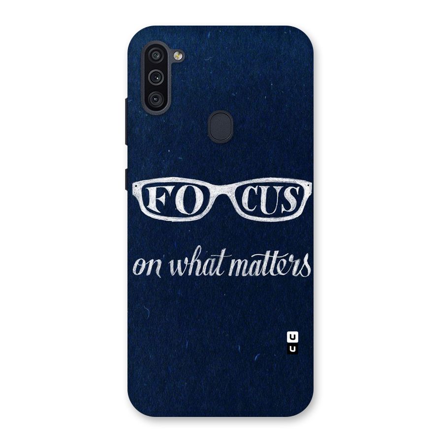 Focus Matters Back Case for Galaxy M11