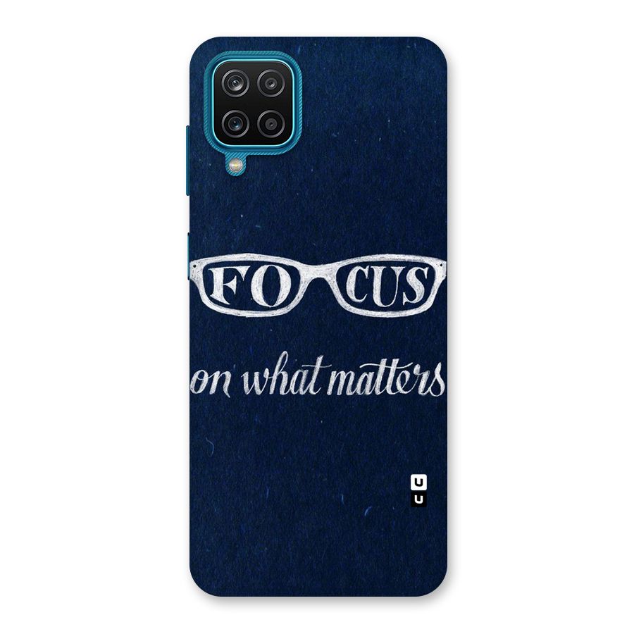 Focus Matters Back Case for Galaxy M12
